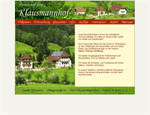 Tablet Screenshot of klausmannhof.de